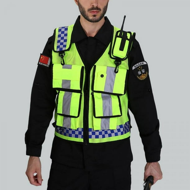 High-Visibility Reflective Safety Security Vest Adjustable Chest Belt High-Visibility Reflective Safety Security Vest Adjustable Chest Belt